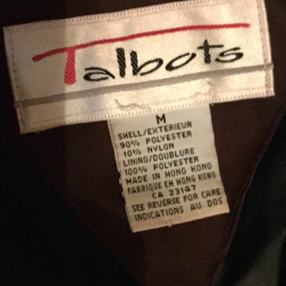 π« Talbots Brown Quilted Jacket EUC M-L CLASSIC BEAUTY EPLC SZ M/LG - Picture 3 of 15